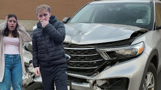 I crashed our car…