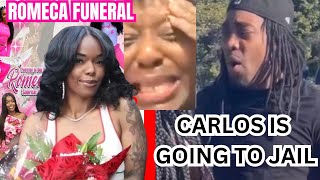 Romeca Meeks Funeral Scene & Baby Daddy Carlos gets TRASHED & DRAGGED??