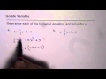 Solving Equations with Fractions