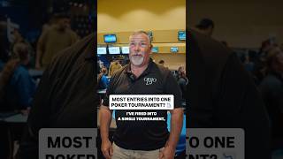 Most Entries Into a Single Poker Tournament? 🚀 #poker #casino #pokerplayer
