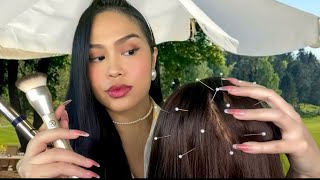 ASMR Toxic Southern Housewife (Mean Girl) Gives U Scalp Scratch / Acupuncture + Does Your Makeup RP