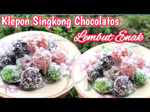 RESEP KLEPON SINGKONG CHOCOLATOS ENAK COCOK UNTUK IDE JUALAN