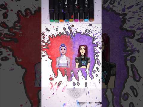 Rumi x Mira Couple Paint Art || Kpop Demon hunters new Paintart