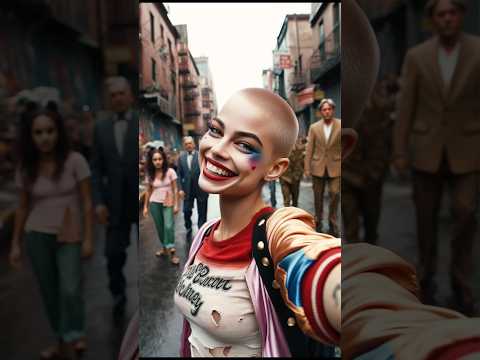 Which hairstyle suits Harley Quinn the most? #harleyquinn #joker #tiktok #dc #shortsfeed #viral