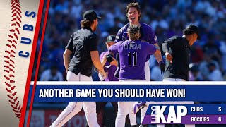REKAP ⚾️: Chicago Cubs 6-5 Loss Against Rockies. ‘Another game you should have won’