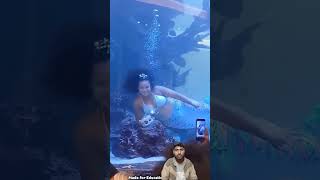 See how the mermaid narrowly escaped death.😱 #jalpari #samundar #explore #viral #shortsfeed #latest
