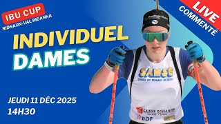 DIRECT | INDIVIDUEL à Ridnaun en Italie | IBU Cup BIATHLON | Jeudi 11 décembre 2025 | 14H30