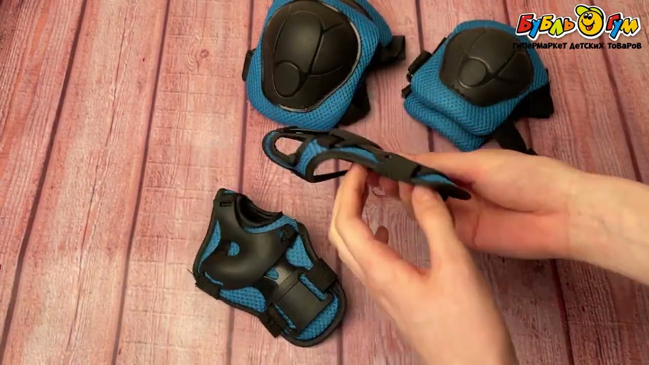 Защита детская Rollo pro цвет синий размер М - видео Защита детская Rollo pro цвет синий размер М - видео