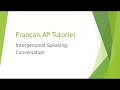 Exploring AP French Conversation Techniques