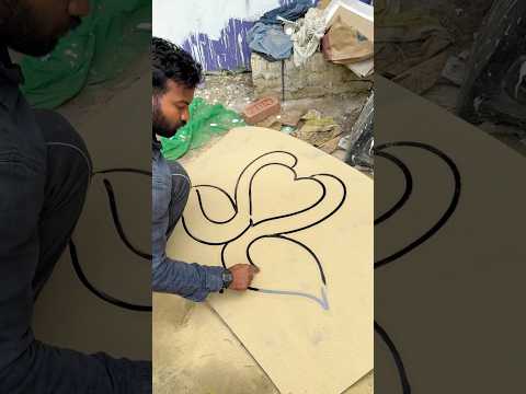 Swan Pair Love Birds Drawing! #art #asmr