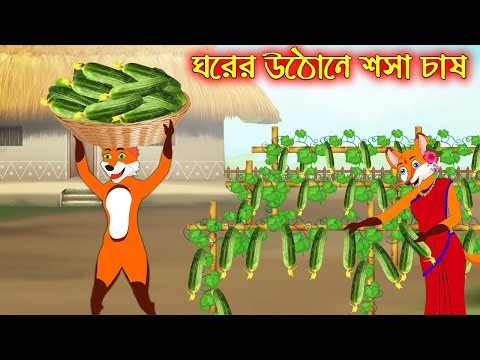 ঘরের উঠানে শশা চাষ | Ghorer Uthane Sosa Chas | Bangla Cartoon | Thakurmar Jhuli | Rupkothar Golpo