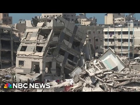 YouTube video thumbnail: Israel Strikes Gaza City as Trump Considers Turning Enclave Into ‘Riviera’