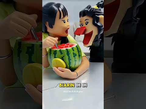 Lego Real Life Story 35 💢 Rebutan Semangka ‼️Jangan Pelit ya #lrl #legoanimation #minecraftanimation