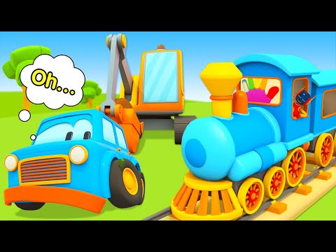 Car cartoons for kids & Learning videos for babies - Toy trains for kids & Cars for kids