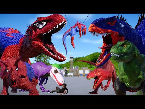 All Best SPIDER-MAN vs Joker Superhero Dinosaurs Fight | Top New Pro 4