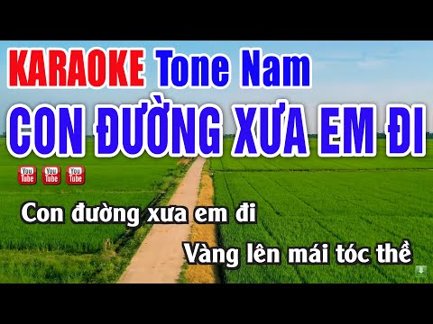 Con Đường Xưa Em Đi Karaoke Tone Nam Beat Chuẩn – Nhạc Sống Thanh Ngân