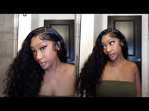 Installing 13x6 Full Lace Deep Wave Hair with Widows Peak Tutorial ft. Ymy Hair