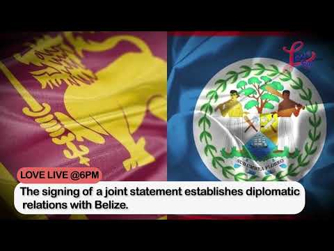 YouTube video thumbnail: Cabinet Approves Establishing Diplomatic Relations Between Belize and Sri Lanka
