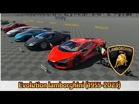 cars manufactured by lamborghini (1955-2023)