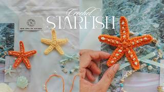 Crochet Starfish Hairclip🫧 Hướng dẫn móc kẹp tóc sao biển ver 2🫧Vyvascrochet