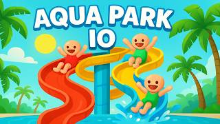 Fastest Wins in Aqua Park io – Fun Water Park Gameplay