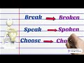Past Participles in English Verbs