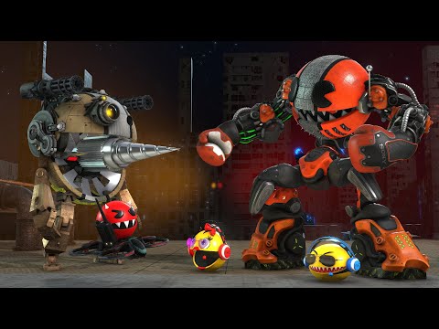 Pacman & Ms.Pacman vs Robot Monster Pacman