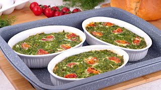 🍳🥬🍅 Омлет со Шпинатом и Томатами Черри в духовке! Вкусно, Полезно, Легко и Просто! Завтрак или ужин
