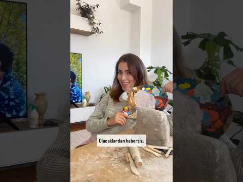 Hamuru sıcak su da bekletmemiz gerekiyordu 🥹#seramic #diy #diyhomedecor #seramik #kendinyap