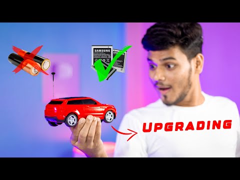 I Upgraded My RC CAR With Rechargeable Mobile Battery | RC CARS | #rccar