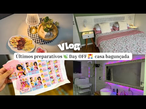 VLOG DA SEMANA ÚLTIMOS PREPARATIVOS um dia OFF e materiais para atividades