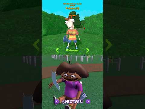 Jumpscare Hungry Nora VS Hungry Phineas 💀 | #roblox Roblox Obby Rainbow Friends