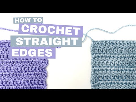 How to Crochet Straight Edges with Double Crochet