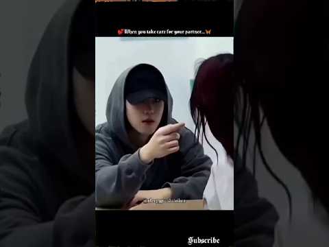 When you take care for your partner...💕 #trending #shortsvideo #partner#jealousy #couples#lovestory