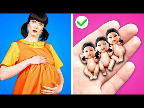 स्क्विड गेम डॉल पेरेंटिंग हैक्स | आसान पेरेंटिंग हैक्स और मज़ेदार पल