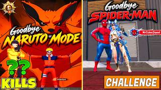 😱 OMG !! GOODBYE SPIDER-MAN & NARUTO MODE - PLAYING FOR THE LAST TIME THE BIGGEST CHALLENGE IN BGMI