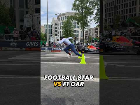 Who will WIN in this 40 yard dash?! ๐คฏ RG3 vs RB7 ๐ #RedBullRacing #F1