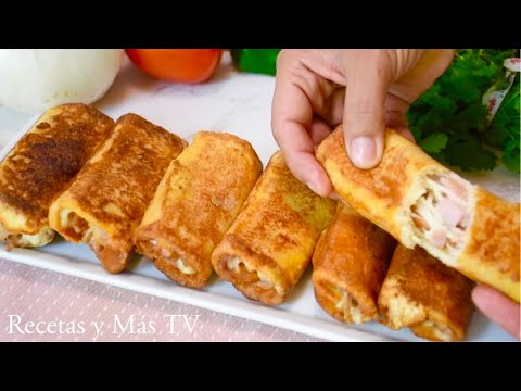 Cómo hacer Rollitos de jamón con queso en menos de 10 minutos