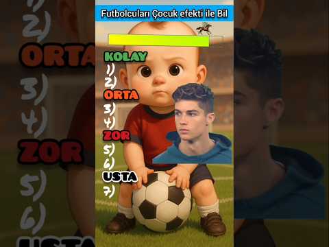 Bu Futbolcuyu Çocuk Efekti İle Tanıyabilir misin? Futbol Bilgini Test Et.