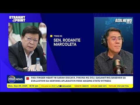 DZXLInterviews | Sen. Marcoleta, iginiit na walang koneksyon ang misis sa Discaya