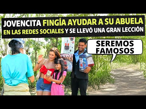 Jovencita fingía ayudar a su abuela en redes sociales y se llevó una gran lección.