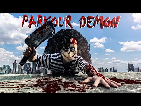 DEMON IS CHASING ME 😱 | Horror short movie PARKOUR POV