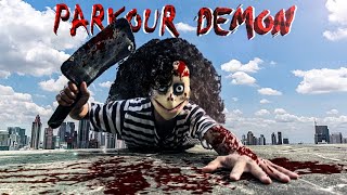 DEMON IS CHASING ME 😱 | Horror short movie PARKOUR POV
