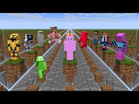 I Put 10 YouTubers in Minecraft Skygrid