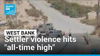 YouTube video thumbnail: West Bank: Settler Violence Hits "all-Time High"