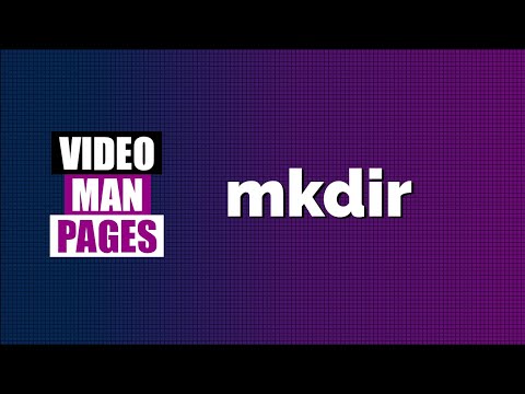 'mkdir' -  make new directories - Video Man Pages