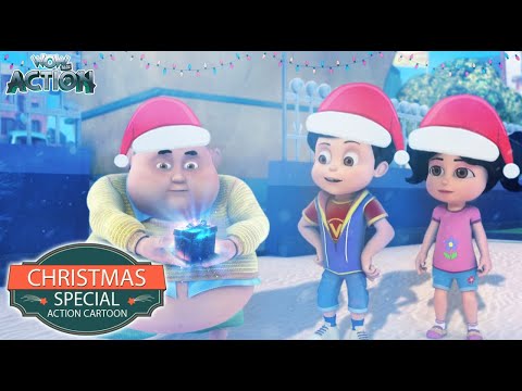 Vir Aur Gintu Ko Mila Gift | Christmas Special Action Cartoon 04 | Vir The Robot Boy|Wow Kidz Action