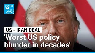 YouTube video thumbnail: Iran Deal 'Worst Policy Blunder in Decades': Criticism Spreads Across US Political Spectrum 