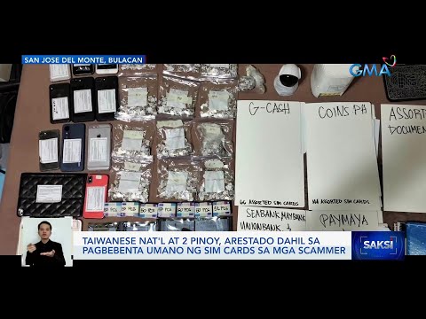 Taiwanese Nat L At 2 Pinoy Arestado Dahil Sa Pagbebenta Umano Ng SIM