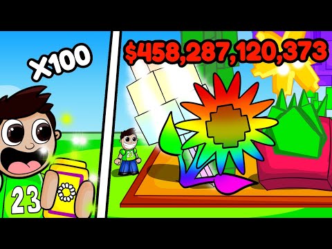 Empecé de NUEVO con PAQUETES DE SEMILLAS SOLO en Grow a Garden.. (Roblox Hacer Crecer un Jardín)